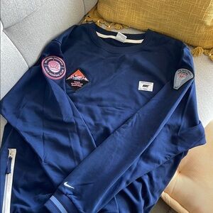 Nike Blue Patchwork Sweatshirt